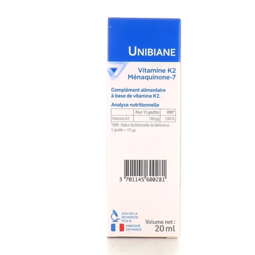 Unibiane Vitamine K2 Ménaquinone-7