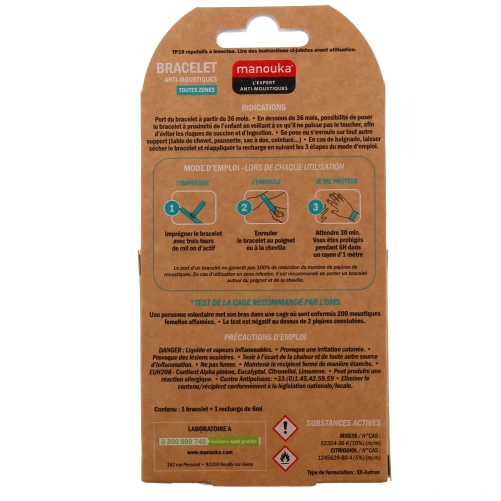 Manouka Bracelet Anti-Moustiques