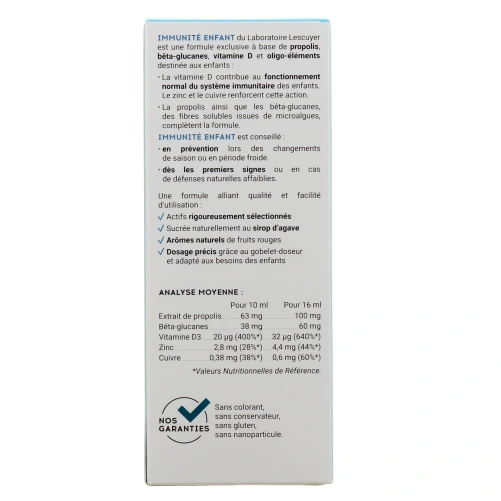 Lescuyer Immunité Enfant