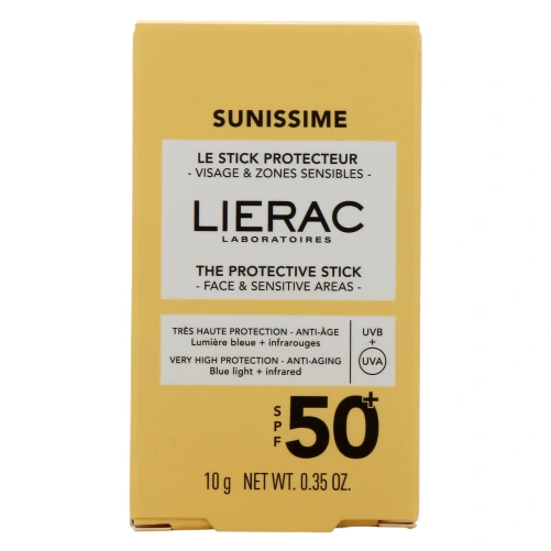Lierac Sunissime Stick Protecteur SPF50+ Visage et Zones Sensibles