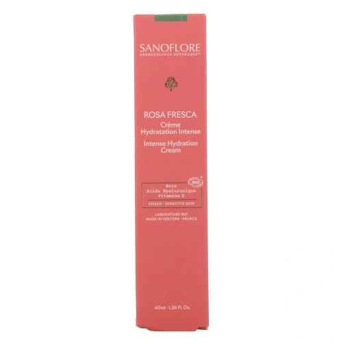 Sanoflore Rosa Fresca Soin Hydratation Intense