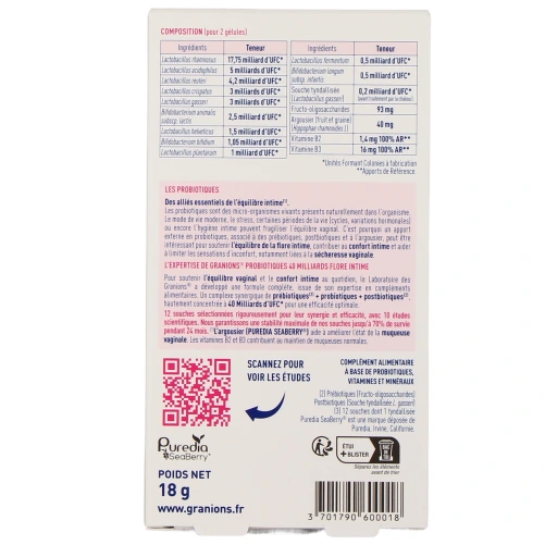 Granions Probiotiques Flore Intime