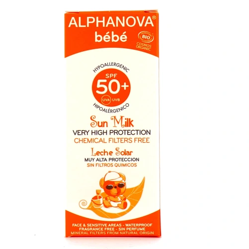 Alphanova Bébé Lait Solaire Bio SPF 50+