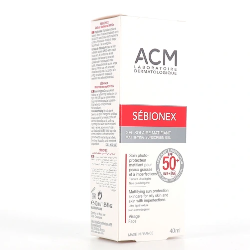 ACM Sébionex Gel solaire matifiant SP50+