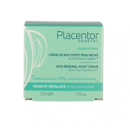 Placentor Végétal Crème de Nuit Effet Peau Neuve