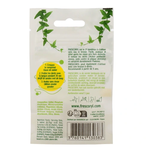 Frescoryl Dentifrice à Croquer