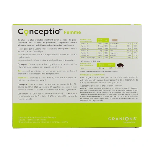 Granions Conceptio Femme