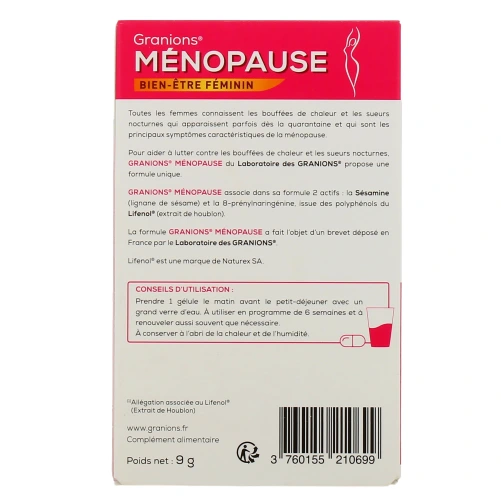 Granions Ménopause Bien-Etre Féminin