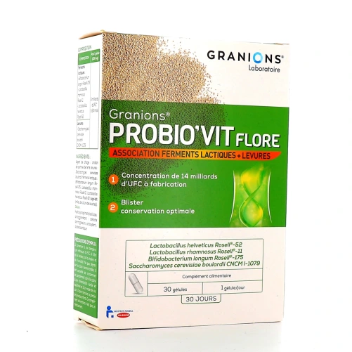 Granions Probio'Vit Flore Ferments lactiques et Levures