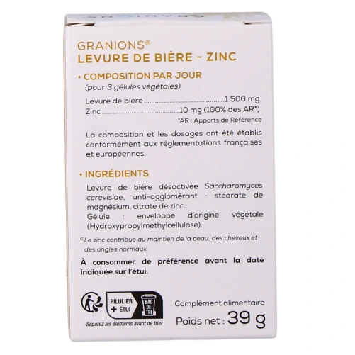 Granions Levure de Bière Zinc