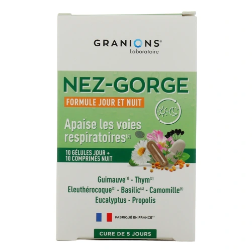 Granions Nez Gorge 10 gélules + 10 comprimés