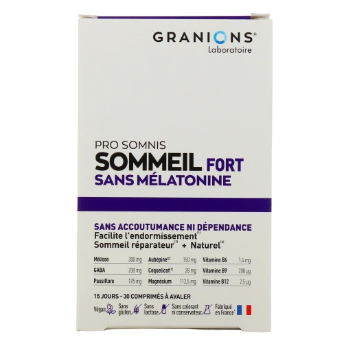 Granions Sommeil Fort Sans Mélatonine