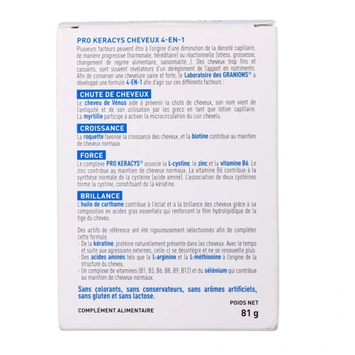 Granions Pro Keracys Cheveux 4 en 1