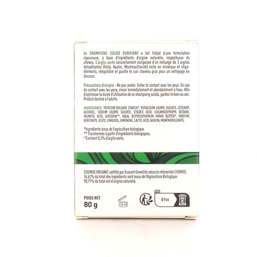 Granions Cheveux Shampoing Solide Purifiant Bio