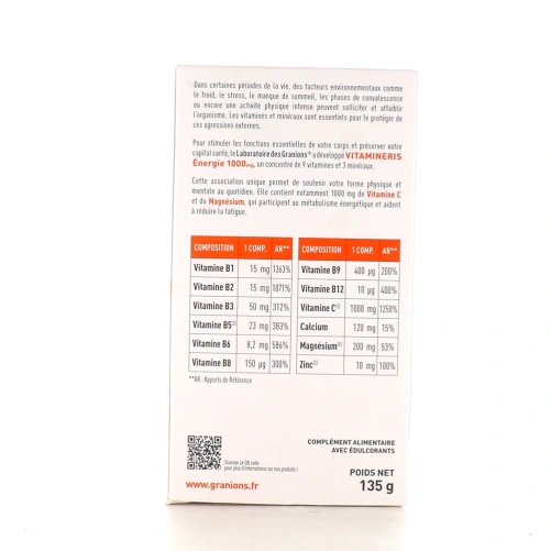 Granions Vitamineris Energie 1000 mg