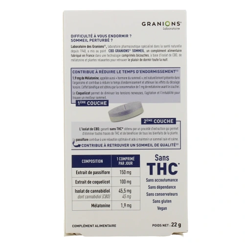 Granions CBD Sommeil