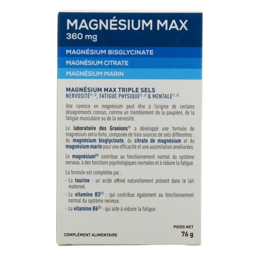 Granions Magnésium Max 360 mg