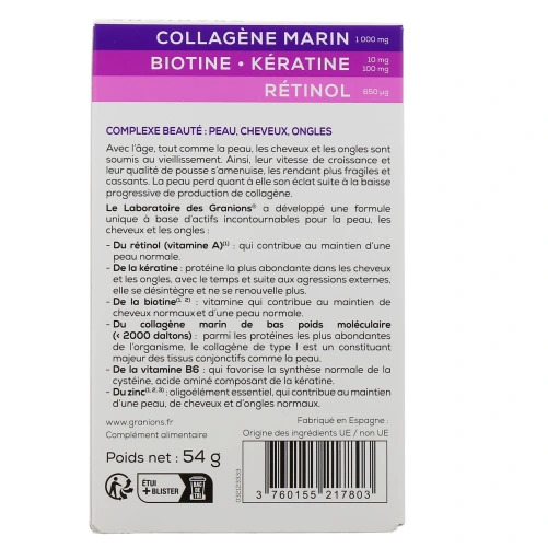 Granions Complexe Beauté Peau Cheveux Ongles