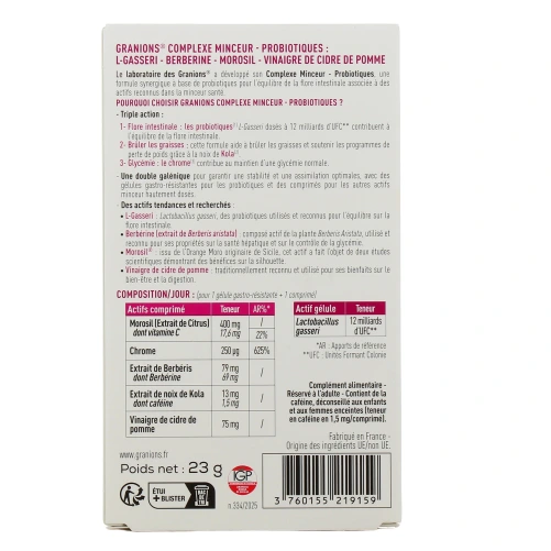 Granions Complexe Minceur Probiotiques