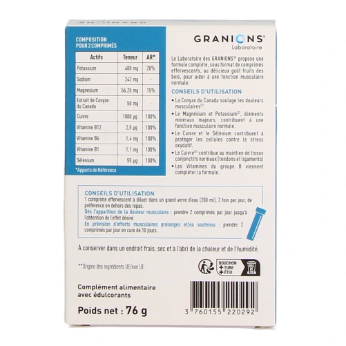 Granions Décontractant Musculaire Anti-Douleur