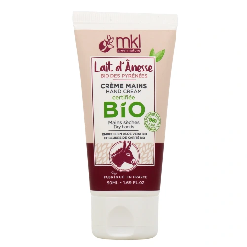 MKL Crème Mains Réparatrice et Nourrissante au Lait d'ânesse Bio