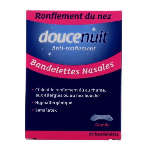 Douce Nuit Bandelettes Nasales Anti-Ronflement