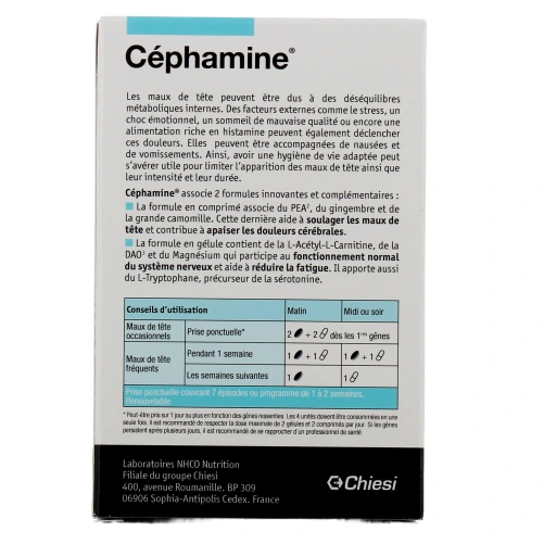 Céphamine Maux de tête