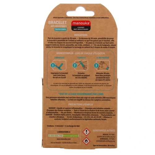 Manouka Bracelet Anti-Moustiques