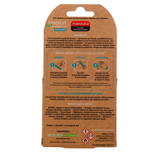 Manouka Bracelet Anti-Moustiques