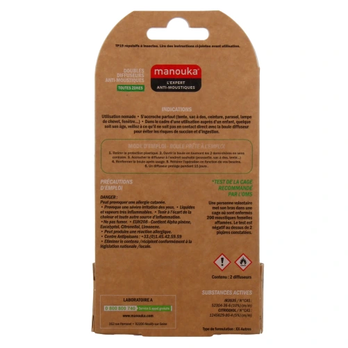 Manouka Diffuseur Anti-Moustiques