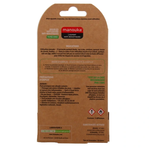 Manouka Diffuseur Anti-Moustiques