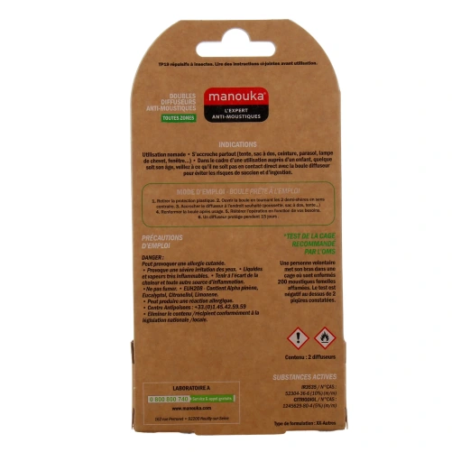 Manouka Diffuseur Anti-Moustiques