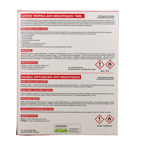 Manouka Adultes Répulsif Anti-moustiques