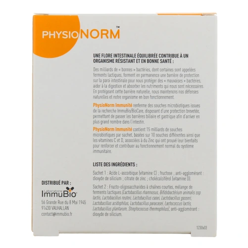 Immubio Physionorm Immunité