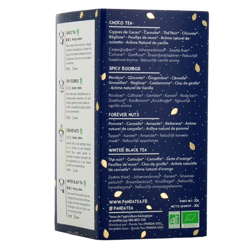 Panda Tea Assortiment Thés & Infusions d'Hiver