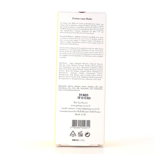 Pin Up Secret Crème sans huile