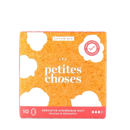 Les Petites Choses Serviettes Hygiéniques Nuit Coton Bio