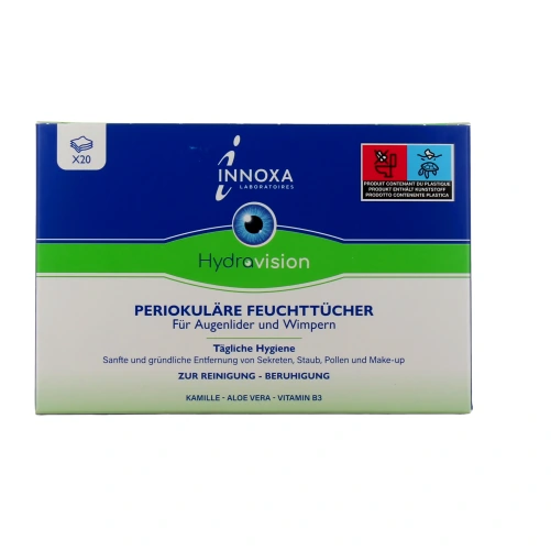 Innoxa Hydravision Lingettes Périoculaires Yeux et Paupières Sensibles