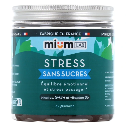 Mium Lab Stress Gummies sans sucres