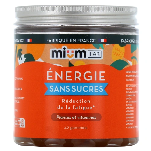 Mium Lab Énergie Gummies sans sucres