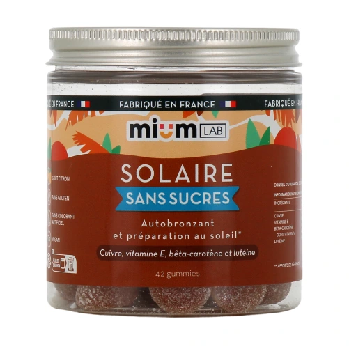Mium Lab Solaire Gummies sans sucres