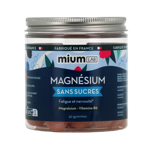 Mium Lab Magnésium Gummies sans sucres