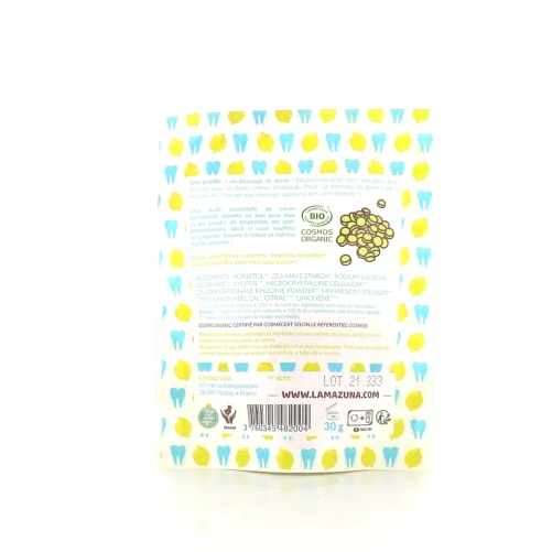 Lamazuna Dentifrice à croquer 120 pastilles