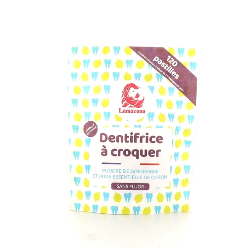 Lamazuna Dentifrice à croquer 120 pastilles