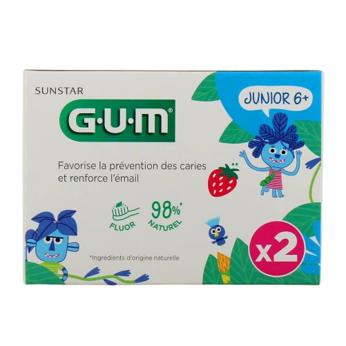Gum Dentifrice Junior 6+ Goût Fraise
