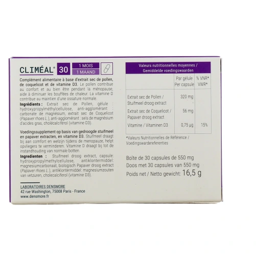 Climéal Ménopause Bouffées de chaleur