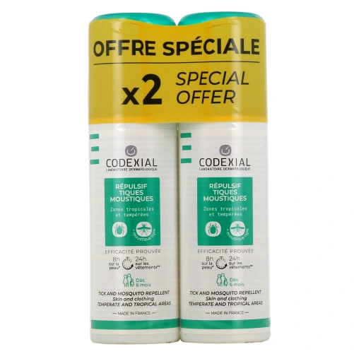 Codexial Répulsif Tiques et Moustiques