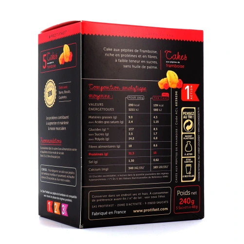 Protifast Cakes aux Pépites de Framboise