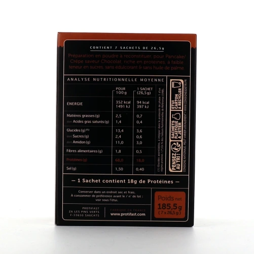 Protifast Pancake Crêpe chocolat hyperprotéiné