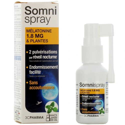 3C Pharma Somnispray Mélatonine et plantes